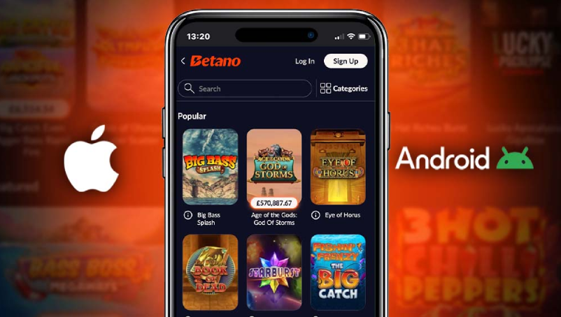 Betano app: interfaz móvil y accesos rápidos en México
